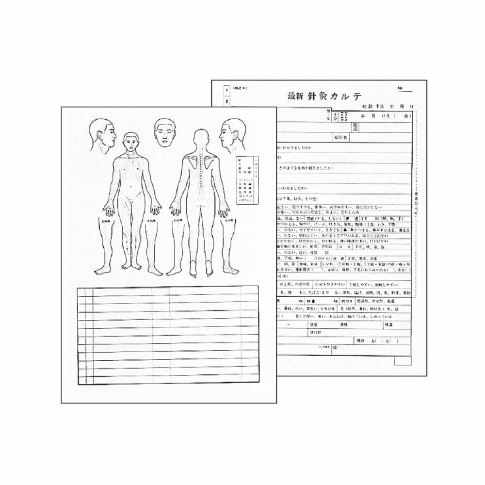 最新鍼灸カルテ(A4・B5指定)